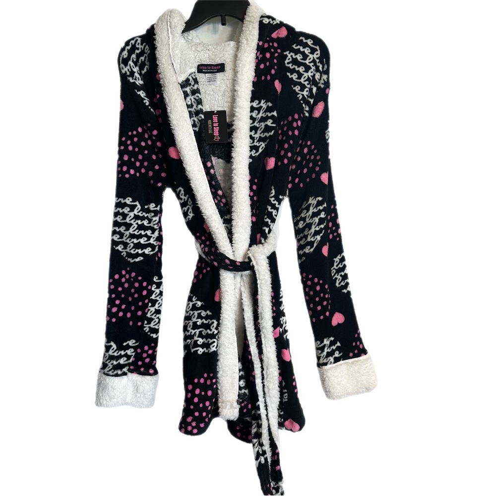 Love To Sleep Made With Love Soft Robe.